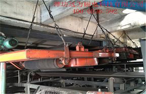 輸送帶除鐵器，廣西輸送帶用除鐵器-磁性礦廣西輸送帶用除鐵器型號表_磁場強度標準范圍